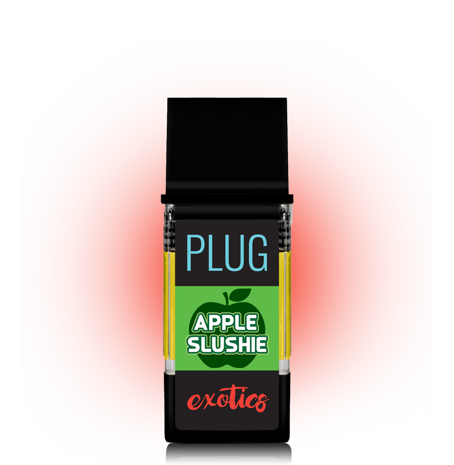 Buy THC Vapes in Winchester, Unleash the delightful essence of ripe and juicy apples with Apple Slushie by PLUGPLAY . Indulge in the delightful blend of red