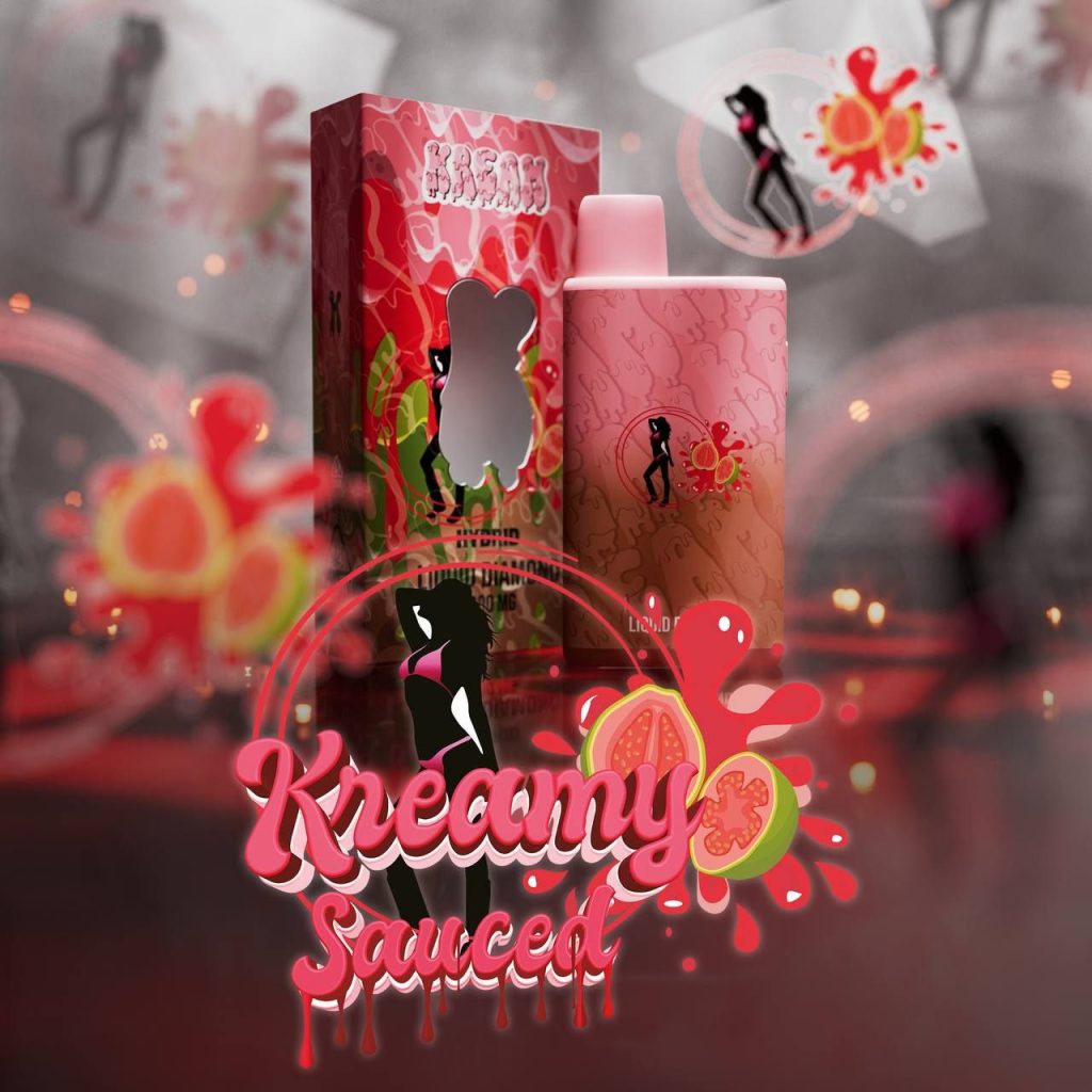 Order THC Vapes in Bath. KREAMY Sauced is a popular hybrid cannabis flavor by KREAM Disposables known for it’s sweet and creamy flavor profile.