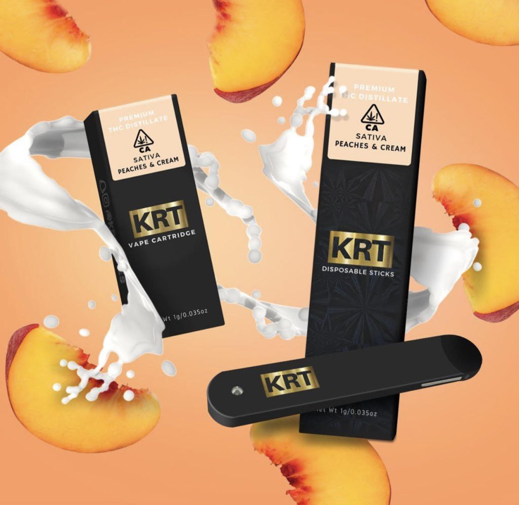 Buy THC Vapes in Newbury, Peaches and cream krtvape flavor is one of a variety of premium vape cartridges by krtvapes often chosen for Eye Pressure.