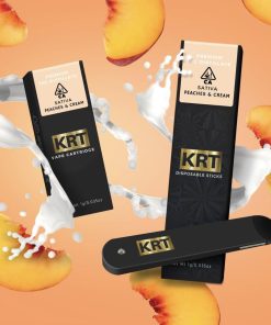 Buy THC Vapes in Newbury, Peaches and cream krtvape flavor is one of a variety of premium vape cartridges by krtvapes often chosen for Eye Pressure.