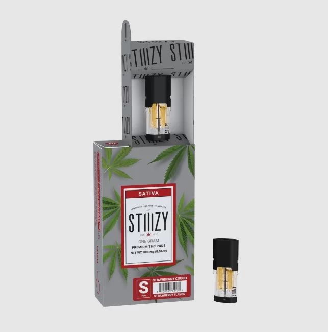 Buy THC Vapes in Lisburn, Indulge in the delightful essence of Strawberry Cough by STIIIZY, a strain that captivates your senses with its sweet aroma.