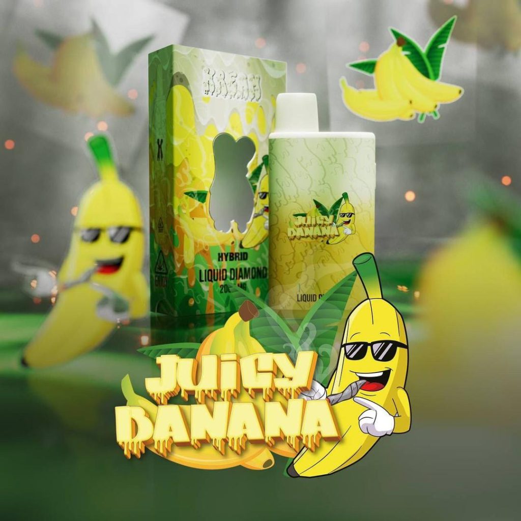 Order THC Vapes in York ,Juicy Banana is a dominant hybrid strain by KREAM Carts Brand. This strain is known for its fruity aroma and uplifting effects.