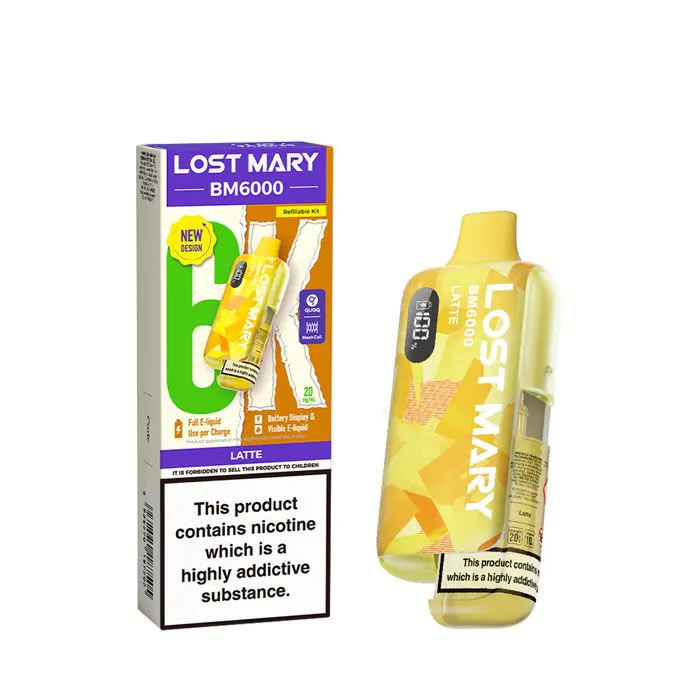 Lost Mary BM6000 Prefilled Vape Kit-Latte