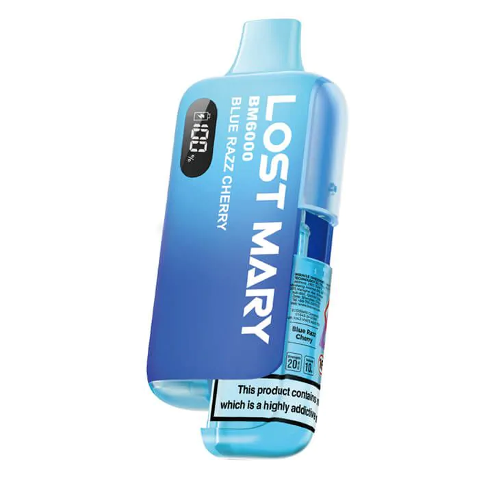 Lost Mary BM6000 Refillable Vape Kit-Blue Razz Cherry